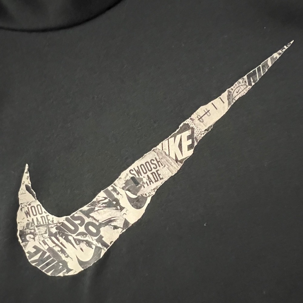 Nike Hoodie Men 4XL Black Dri-FIT Graphic Swoosh Pullover Athletic Sweatshirt - Picture 2 of 9
